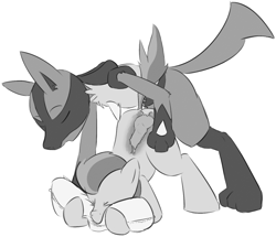 Size: 1472x1264 | Tagged: explicit, artist:mired, age difference, anal, anal creampie, anal knotting, ass up, biting, canine penis, colt, creampie, cum, eyes closed, face down ass up, foal, foalcon, from behind, g4, gay, imported from derpibooru, interspecies, knot, knotting, lucario, male, monochrome, nudity, pegasus, penis, pillow, pillow biting, pokémon, pony, pony on pokémon action, precum, rumble, sex, wingless, x-ray