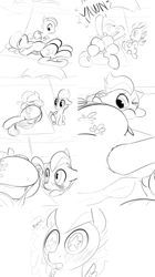 Size: 572x1024 | Tagged: explicit, artist:dotkwa, anus, beach, bikini, bikini bottom, butt, butt touch, clothes, colt, comic, female, flitter, foal, foalcon, g4, grayscale, hoof on butt, imported from derpibooru, male, molestation, monochrome, nudity, personal space invasion, plot, ponut, pony, rumble, sleeping, somnophilia, straight, swimsuit, vulva, yawn