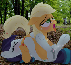 Size: 3300x3000 | Tagged: explicit, artist:dtcx97, applejack, 69 position, ahegao, anatomically correct, anus, blushing, clitoris, coloratura, cunnilingus, dark genitals, dock, drool, drool string, duo, duo female, earth pony, eyes closed, female, female orgasm, filly, filly coloratura, filly on filly, foal, foalcon, freckles, g4, high res, imported from derpibooru, irl, lesbian, lying down, lying on top of someone, my little pony: friendship is magic, nudity, open mouth, oral, orgasm, photo, ponies in real life, ponut, pony, pony on pony action, rara, sex, ship:rarajack, shipping, squirting, squirting in mouth, tail, the mane attraction, tongue out, vaginal orgasm, vaginal secretions, vaginal secretions in mouth, vulva, vulvar winking, wall of tags, younger