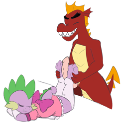 Size: 1827x1866 | Tagged: explicit, artist:sweethd, spike, barefoot, big penis, clothes, crossdressing, dragon, dress, eyes closed, feet, foalcon, foot fetish, foot fucking, footjob, g4, garble, gay, gloves, imported from derpibooru, legwear, maid spike, male, male feet, molestation, nudity, penis, prone, sex, ship:sparble, shipping, simple background, sketch, sleeping, smiling, somnophilia, stockings, thigh highs, toeless stockings, white background