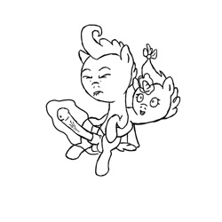 Size: 600x600 | Tagged: explicit, babycon, cakecest, foalcon, g4, horsecock, imported from derpibooru, incest, magic, magicjob, monochrome, nudity, penis, pound cake, pumpkin cake, ship:caketwincest, shipping, twincest, twins