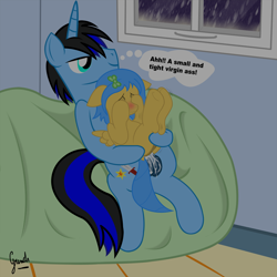 Size: 1611x1611 | Tagged: explicit, artist:grinch, oc, oc:lymle dragonfly, oc:swift blade, anal, anal creampie, balls, blushing, covering, creampie, cum, cumming, female, filly, floppy ears, foal, foalcon, imported from derpibooru, legs in air, male, nudity, oc only, oc x oc, pegasus, penetration, pony, pony on pony action, sex, shipping, shivering, smiling, stallion on filly, straight, tight ass, tight fit, underhoof, unicorn, vulva, wavy mouth, wingboner