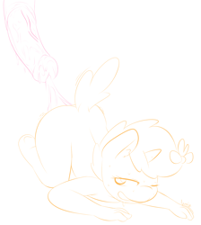 Size: 1229x1370 | Tagged: explicit, artist:lamia, anthro, babycon, big penis, cum, disembodied penis, foalcon, g4, horsecock, imported from derpibooru, impossibly large penis, lamia did it again, monochrome, nudity, penis, pumpkin cake, underhoof, unguligrade anthro