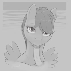 Size: 1000x1000 | Tagged: explicit, artist:arareroll, scootaloo, bedroom eyes, blowjob, cock worship, foalcon, foreskin, g4, human, human male, human male on filly, human on pony action, human penis, imported from derpibooru, interspecies, just the tip, looking at you, male, male pov, monochrome, nudity, offscreen character, oral, penis, pony, pov, pubic hair, reasonably sized genitals, sex, smiling, straight