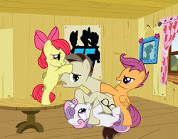 Size: 3320x2600 | Tagged: explicit, artist:jonathan the awesome, apple bloom, scootaloo, sweetie belle, oc, oc:jona clay, 1000 hours in pony creator, age difference, anal, apple bloom's bow, background pony strikes again, blowjob, bow, canon x oc, cutie mark crusaders, derpibooru exclusive, donut steel, double anal, double penetration, foalcon, foursome, frame, futa, futa apple bloom, futa cutie mark crusaders, futa on male, futa scootaloo, futa sweetie belle, g4, group sex, hair bow, high res, humiliation, implied futa, imported from derpibooru, intersex, male, multiple anal, multiple penetration, nails, nudity, oral, penetration, penis, picture, pony creator, pony creator porn, poster, sex, shipping, smiling, spitroast, stylistic suck, table, terrible, that's not a penis, threesome, window, wrong eye color