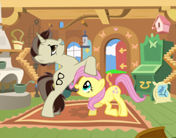 Size: 3320x2600 | Tagged: explicit, artist:jonathan the awesome, fluttershy, oc, oc:jona clay, 1000 hours in pony creator, blowjob, broken neck, canon x oc, derpibooru exclusive, foalcon, g4, high res, horsecock, imported from derpibooru, jontron thread, nudity, oral, penis, pony creator, pony creator porn, shipping, younger