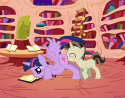 Size: 3320x2600 | Tagged: questionable, artist:jonathan the awesome, twilight sparkle, oc, oc:jona clay, 1000 hours in pony creator, alicorn, canon x oc, cunnilingus, derpibooru exclusive, female, foalcon, g4, high res, imported from derpibooru, mare, oral, pony, pony creator, pony creator porn, sex, shipping, softcore, straight shota, twilight is a foal fiddler