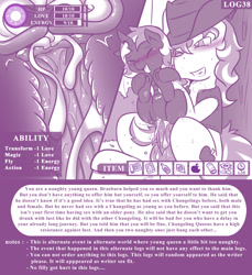 Size: 1000x1091 | Tagged: explicit, artist:vavacung, oc, oc:young queen, comic:the adventure logs of young queen, comic:the naughty log of young queen, balls, blushing, braeburn, cervical contact, cervix, changeling, creampie, cum, cum in uterus, cumming, earth pony, eyes closed, filly, foal, foalcon, g4, hud, imported from derpibooru, internal, life bar, male, nudity, patreon, penetration, penis, pony, reverse cowgirl, sex, straight, tongue out, underhoof, uterus, vaginal