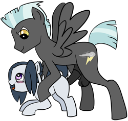 Size: 1925x1824 | Tagged: explicit, artist:ghanimaaa, age difference, ahegao, anal, ask trap-rumble, balls, blushing, brother, brothers, colt, doggy style, foal, foalcon, from behind, g4, gay, heart eyes, horsecock, imported from derpibooru, incest, male, nudity, pegasus, penetration, penis, pony, pony on pony action, raised tail, rumble, sex, ship:rumblelane, shipping, sibling incest, siblings, size difference, stallion, stallion on colt, tail, thunderlane, trap, wingding eyes, wings