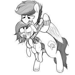 Size: 1200x1200 | Tagged: explicit, artist:whydomenhavenipples, oc, oc:ember spark, oc:solar charm, abdominal bulge, asphyxiation, balls, blushing, clothes, crying, drool, eyes rolling back, female, filly, floppy ears, foal, foalcon, imported from derpibooru, insertion, large insertion, male, monochrome, nudity, oc only, pegasus, penetration, penis, pony, scarf, sex, size difference, stallion, stallion on filly, straight, vaginal