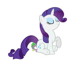 Size: 4620x3960 | Tagged: questionable, rarity, spike, dragon, duo, duo male and female, edit, edited screencap, facesitting, facesitting on spike, female, foalcon, g4, imported from derpibooru, male, pony, screencap, ship:sparity, shipping, show accurate, show accurate porn, size difference, straight