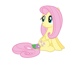 Size: 1296x1164 | Tagged: questionable, fluttershy, spike, dragon, facesitting, facesitting on spike, foalcon, g4, imported from derpibooru, show accurate, show accurate porn, size difference, tiny