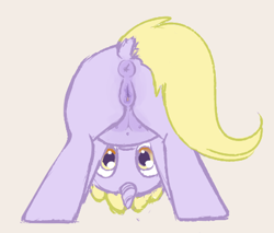 Size: 423x360 | Tagged: explicit, artist:a6p, anatomically correct, anus, belly button, crotchboobs, dinky hooves, female, foalcon, g4, imported from derpibooru, looking at you, mooning, nipples, nudity, ponut, pony, presenting, solo, solo female, teats, unicorn, vaginal secretions, vulva