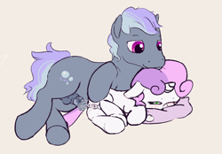Size: 1333x930 | Tagged: explicit, artist:a6p, sweetie belle, oc, afterglow, aftersex, anatomically correct, blushing, canon x oc, clitoris, creampie, cum, female, filly, flaccid, foal, foalcon, g4, imported from derpibooru, labia, male, molestation, nudity, penetration, penis, pillow, sex, shipping, smiling, somnophilia, stallion on filly, straight, vagina, vaginal, vaginal secretions, vulva, wake up sex