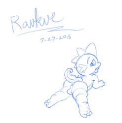 Size: 730x740 | Tagged: explicit, artist:raukue, spike, anus, balls, dragon, foalcon, g4, imported from derpibooru, male, monochrome, nudity, solo, solo male
