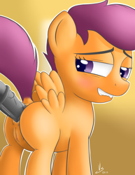 Size: 2975x3850 | Tagged: explicit, artist:vsdrawfag, scootaloo, age difference, anal, butt, female, female focus, femsub, filly, foal, foalcon, from behind, g4, high res, imported from derpibooru, large penetration, male, maledom, nudity, pegasus, penetration, penis, plot, pony, pony on pony action, sex, shipping, solo focus, stallion, stallion on filly, straight, submissive, vulva