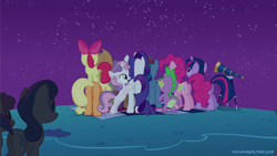 Size: 1920x1080 | Tagged: explicit, artist:tg, apple bloom, applejack, fluttershy, pinkie pie, rainbow dash, rarity, scootaloo, spike, sweetie belle, twilight sparkle, anatomically correct, anus, apple bloom riding applejack, bon bon, butt, butt touch, casual nudity, clitoris, cutie mark crusaders, dizzy twister, dragon, earth pony, edit, edited screencap, featureless crotch, female, filly, foal, foalcon, g4, hoof on butt, imported from derpibooru, male, mane seven, mane six, mare, meteor shower, my little pony: friendship is magic, nude edit, nudity, orange swirl, owl's well that ends well, plot, ponies riding ponies, ponut, pony, riding, screencap, sweetie drops, telescope, unicorn, vector, vulva