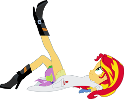 Size: 2000x1600 | Tagged: questionable, artist:joemasterpencil, artist:sketchmcreations, spike, aroused, bestiality, boots, bottomless, clothes, cunnilingus, dog, edit, equestria girls, female, foalcon, g4, gloves, hundreds of users filter this tag, imported from derpibooru, interspecies, lab coat, licking, male, my little pony equestria girls: friendship games, no panties, on back, oral, sex, ship:sunsetspike, shipping, show accurate, show accurate porn, simple background, skirt, softcore, spike the dog, spread legs, straight, strategically covered, stretching, sultry pose, sunset shimmer, sunset the science gal, the science of magic, transparent background, vector edit, whipped cream