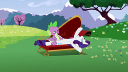 Size: 640x360 | Tagged: questionable, artist:dubstepina, rarity, spike, age difference, baby, baby dragon, baby dragon on mare, blushing, couch, dragon, dragon on pony action, duo, duo male and female, edit, edited screencap, fainting couch, female, foalcon, g4, imported from derpibooru, interspecies, male, mare, obscured penetration, outdoor sex, outdoors, pony, screencap, sex, ship:sparity, shipping, show accurate, show accurate porn, softcore, straight, tree, unicorn, wingless spike
