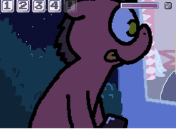 Size: 493x362 | Tagged: explicit, artist:pokehidden, rarity, spike, oc, oc:big brian, :p, age difference, ambiguous race, animated, banned from equestria daily, clopping, cum, cum on penis, cumming, dragon, female, foalcon, frame by frame, g4, horn, imported from derpibooru, interspecies, male, masturbation, nudity, penis, pony, sex, ship:sparity, shipping, smiling, straight, straight shota, tongue out, unicorn, voyeurism, wingless spike