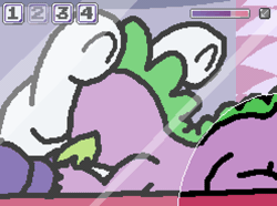 Size: 1280x950 | Tagged: explicit, artist:pokehidden, rarity, spike, age difference, animated, banned from equestria daily, cunnilingus, dragon, female, foalcon, frame by frame, g4, gif, horn, imported from derpibooru, interspecies, male, oral, pony, sex, ship:sparity, shipping, straight, straight shota, unicorn, wingless spike