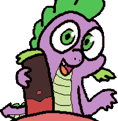 Size: 1432x1472 | Tagged: explicit, artist:pokehidden, spike, oc, oc:big brian, age difference, ambiguous race, and then spike was gay, animated, banned from equestria daily, canon x oc, casual sex, clawjob, dragon, foalcon, frame by frame, g4, gay, handjob, imported from derpibooru, interspecies, looking at you, male, male pov, nudity, offscreen character, open mouth, penis, pony, pov, sex, shipping, simple background, stallion, talking, transparent background, wingless spike