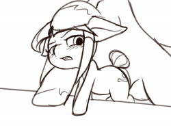 Size: 2626x1960 | Tagged: explicit, artist:vulapa, oc, oc:pinch hitter, age difference, female, filly, foal, foalcon, imported from derpibooru, male, monochrome, oc only, pony, size difference, stallion, stallion on filly, straight