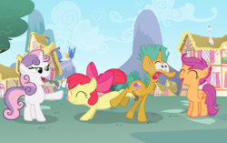 Size: 746x467 | Tagged: explicit, apple bloom, scootaloo, sweetie belle, abuse, artist needed, ball busting, balls, bucking, bully, bullying, cbt, cutie mark crusaders, downvote bait, earth pony, female, filly, foal, foalcon, g4, groin attack, group, imported from derpibooru, laughing, male, mare, nudity, ouch, pain, pegasus, penis, pony, ponyville, quartet, snails, snailsabuse, unicorn
