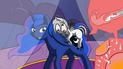 Size: 960x540 | Tagged: explicit, artist:sewlde, princess luna, oc, oc:aero ruinwing, alicorn, an egg being attacked by sperm, canon x oc, colt, colt on mare, cum, cum in uterus, female, foal, foalcon, g4, imported from derpibooru, impregnation, internal cumshot, male, mare, nudity, ovaries, pegasus, penetration, penis, pony, sex, shipping, spermatozoon, straight, straight shota, uterus, vaginal, vein, veiny cock, x-ray