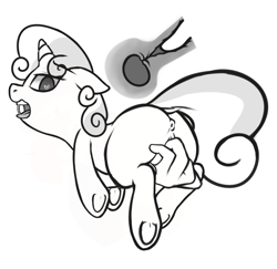 Size: 1335x1298 | Tagged: explicit, artist:mostazathy, sweetie belle, allegedly straight, anus, female, filly, fingering, foal, foalcon, g4, grayscale, heart eyes, human, human male, human male on filly, human on pony action, imported from derpibooru, internal, interspecies, male, monochrome, nudity, penetration, ponut, pony, sex, straight, sweetie butt, underhoof, uterus, vagina, vaginal, wingding eyes
