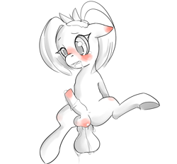 Size: 1200x1114 | Tagged: explicit, artist:arkiiwarki, alternate hairstyle, anal, ask trap-rumble, blushing, crying, cute, dialogue, disembodied penis, drool, ear blush, eyelashes, foal, foalcon, g4, gay, imported from derpibooru, male, male focus, monochrome, nudity, open mouth, penis, precum, rumble, solo focus, too hot for putin, trap