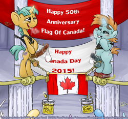 Size: 1500x1401 | Tagged: explicit, artist:smudge proof, apple bloom, princess celestia, twilight sparkle, balls, bellyrubs, bondage, canada, canada day, canadian flag, cbt, coloumn, commission, condom, condom on penis, cum, cumming, female, filled condom, flag, foalcon, g4, harness, high pedestal, imported from derpibooru, male, males only, mare, nudity, patriotism, penis, pony, shipping, snails, snips, sunset shimmer, trixie, unicorn, vein, veiny balls, veiny cock, wat