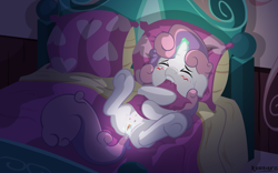 Size: 6518x4058 | Tagged: explicit, artist:rainihorn, sweetie belle, absurd resolution, anus, bed, biting, butt, crotchboobs, crying, female, filly, foal, foalcon, g4, genitals, hug, imported from derpibooru, magic, magical stimulation, masturbation, night, nipples, nudity, pillow, pillow biting, pillow hug, plot, ponut, pony, solo, solo female, tears of pleasure, teats, unicorn, vaginal secretions, vulva
