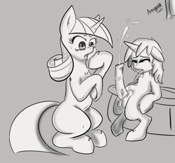 Size: 1280x1195 | Tagged: explicit, artist:amoniaco, shining armor, comic:bbbff, colt, cum, cumming, female, foal, foalcon, g4, horsecock, imported from derpibooru, incest, male, mare, monochrome, mother and child, mother and son, nudity, orgasm, penis, pony, ship:shiningvelvet, spontaneous orgasm, straight, straight shota, twilight velvet, younger