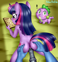 Size: 2532x2716 | Tagged: explicit, semi-grimdark, artist:anibaruthecat, spike, twilight sparkle, :3, age difference, ahegao, anthro, anus, baby spike, bad parenting, banned from derpibooru, bedroom eyes, blushing, blushing profusely, book, butt grab, casual sex, cum, cum on tongue, cute, cute porn, daughter, disembodied penis, dragon, exclamation point, father, father and child, father and daughter, female, filly, filly on stallion, filly twilight sparkle, floppy ears, foal, foalcon, g4, genitals, grope, high res, horsecock, imminent penetration, imminent sex, imported from derpibooru, imported from twibooru, incest, infidelity, lolicon, looking at you, looking down, looking up, looking up at you, male, male pov, multitasking, night light, nudity, offscreen character, open mouth, penis, pov, puppy dog eyes, raised tail, read, reading, sex, ship:twinight, shipping, spikabetes, stallion on filly, straight, sweat, tail, tail aside, twibutt, twicest, twinight, underage, unicorn, unicorn twilight, vaginal, vein, vein bulge, veiny cock, younger