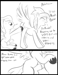 Size: 2550x3300 | Tagged: explicit, artist:cosmonaut, comic:chasing the scent, butt touch, cloudchaser, comic, derpibooru exclusive, duo, duo male and female, erection, eyes closed, female, foalcon, g4, high res, hoof on butt, horsecock, imported from derpibooru, looking at someone, male, mare, monochrome, musk, nudity, older, open mouth, pegasus, penis, pony, preening, presenting, rumble, sheath, spread wings, standing, straight, straight shota, stretch, stretching, sweat, underhoof, unshorn fetlocks, wings