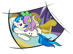 Size: 1500x1116 | Tagged: explicit, artist:blargsnarf, spike, age difference, anatomically correct, anus, ass, balls, bedroom eyes, butt, cum, dark genitals, dj pon-3, dragon, dragon on pony action, duo, duo male and female, eyes closed, female, first time, foalcon, g4, imported from derpibooru, interspecies, looking forward, male, mare, missionary position, moan, moaning, moaning in pleasure, nudity, on back, open mouth, penetration, penis, plot, ponut, pony, sex, ship:vinylspike, shipping, simple background, smiling, straight, straight shota, transparent background, underhoof, unicorn, vaginal, vaginal secretions, vinyl scratch, virgin, virginity, vulva, wingless spike