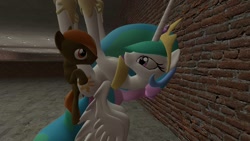 Size: 1600x900 | Tagged: explicit, button mash, princess celestia, 3d, colt, colt on mare, female, foal, foalcon, g4, gmod, imported from derpibooru, male, mare, pony, reverse foalcon, shipping, straight, straight shota