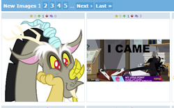 Size: 525x326 | Tagged: suggestive, artist:dashiesparkle, cropped, cute, derpibooru, discord, discute, draconequus, edit, edited screencap, exploitable meme, featherweight, foalcon, g4, happy, i came, implied orgasm, imported from derpibooru, ink, juxtaposition, juxtaposition win, make new friends but keep discord, male, meme, meta, my little pony: friendship is magic, screencap, season 5, simple background, slice of life (episode), squee, vector