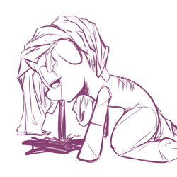 Size: 1280x1280 | Tagged: explicit, grimdark, artist:florecentmoo, rarity, crying, female, foalcon, g4, imported from derpibooru, incorrect leg anatomy, nudity, scar, solo, solo female, vomiting, vulva