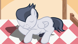Size: 1920x1080 | Tagged: explicit, artist:lapster, foalcon, g4, imported from derpibooru, male, nudity, penis, rumble, sleeping, solo, solo male