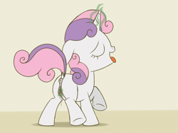 Size: 2400x1800 | Tagged: explicit, artist:dtcx97, sweetie belle, anatomically correct, anus, blank flank, colored, female, foalcon, g4, imported from derpibooru, magic, magical stimulation, masturbation, nudity, ponut, sketch, solo, solo female, tongue out, vagina, vaginal secretions, vulva, vulvar winking