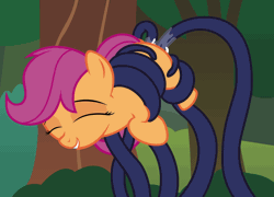 Size: 1798x1296 | Tagged: explicit, artist:badumsquish, scootaloo, anal, anal creampie, animated, ass up, consentacles, creampie, cum, cumming, derpibooru exclusive, dock, double penetration, eyes closed, face down ass up, female, filly, foal, foalcon, forest, g4, gif, grin, happy sex, imported from derpibooru, multiple penetration, orgasm, penetration, pony, raised tail, scootatentacles, sex, show accurate, show accurate porn, smiling, suspended, tentacle porn, tentacles, tentacles on female, tentacles on filly, vaginal, vaginal secretions