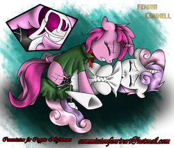 Size: 1200x1024 | Tagged: explicit, artist:fenrir connell, sweetie belle, creampie, cum, cum in uterus, cumming, female, filly, filly guides, foal, foalcon, futa, futa on female, futa ruby pinch, g4, imported from derpibooru, internal, internal cumshot, intersex, nudity, penis, pillow, pony, ruby pinch, sex, underhoof, unicorn, uterus, x-ray