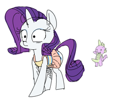 Size: 1079x909 | Tagged: explicit, artist:nobody, rarity, spike, clothes, dock, dragon, dress, duo, duo male and female, erection, female, foalcon, frown, g4, imported from derpibooru, male, nudity, open mouth, penis, pony, ship:sparity, shipping, smiling, straight, wide eyes