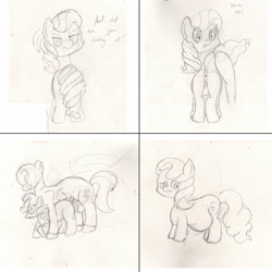 Size: 5000x5000 | Tagged: explicit, grimdark, artist:seenty, diamond tiara, absurd resolution, anonpony, anus, comic, female, foalcon, g4, imported from derpibooru, male, nudity, pregnant, pregtiara, rape, straight, vagina, wip