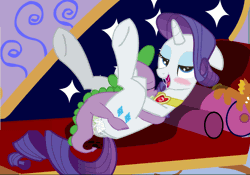 Size: 800x560 | Tagged: explicit, artist:tiarawhy, rarity, spike, aftersex, age difference, ahegao, animated, anus, baby, baby dragon, baby dragon on mare, blushing, cum, dragon, dragon on pony action, drool, duo, duo male and female, fainting couch, female, foalcon, g4, gif, horn, imported from derpibooru, interspecies, male, mare, nudity, penis, pony, reasonably sized genitals, sex, sex game, ship:sparity, shipping, show accurate, show accurate porn, straight, straight shota, unicorn, wingless spike