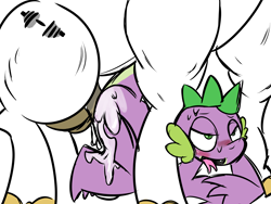 Size: 4000x3000 | Tagged: explicit, artist:php10, spike, age difference, anal, and then spike was gay, balls, bedroom eyes, blushing, bulk biceps, bulk spikceps, castle sweet castle, colored sketch, crack shipping, creampie, cum, cum on body, cum on butt, cum on legs, doggy style, dragon, foalcon, follow me to the gay bath house, from behind, g4, gay, horsecock, imported from derpibooru, male, my little pony: friendship is magic, nudity, open mouth, pegasus, penetration, penis, pony, pony on dragon action, sex, ship:spikeceps, smiling, stallion, that was fast, tongue out, wip