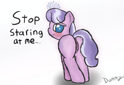 Size: 1080x741 | Tagged: explicit, artist:php26, diamond tiara, anus, blushing, diamond buttiara, female, filly, foal, foalcon, g4, imported from derpibooru, looking at you, looking back, nudity, solo, solo female, vulva