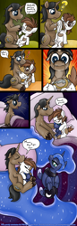 Size: 2763x8000 | Tagged: explicit, grimdark, artist:smudge proof, princess luna, oc, oc:thunder ring, age difference, bed, colt, comic, commission, doll, dream, foal, foalcon, g4, gay, imported from derpibooru, male, mindfuck, nightmare, pederasty, pipsqueak, pony, pouch, ship:lunapip, shipping, smudge, stallion, stallion on colt, straight, sweat